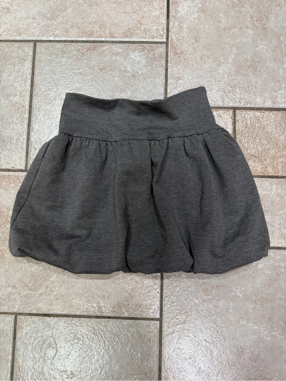 GB girls Dark Gray Bubble Skirt
